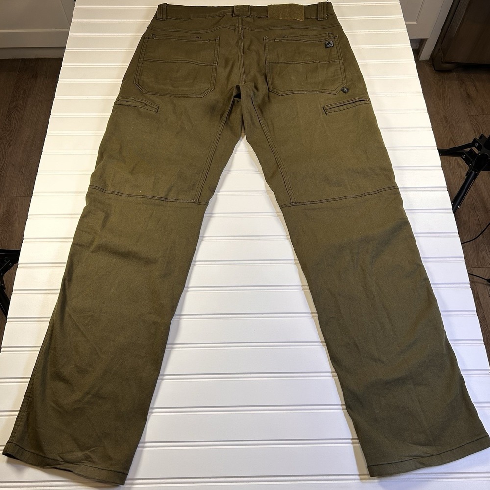 TD Apparel Carlos Ray Tactical Pants Mens 32x32(Fits 34x32) Slim Fit Khaki Olive - Picture 16 of 16